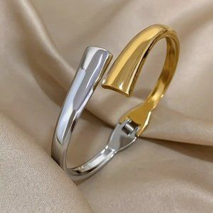 NEW! BOHO Stainless STEEL MIXED METAL BRACELET